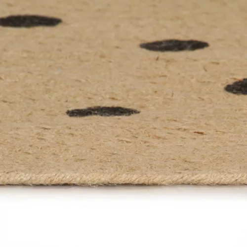  kézzel font jutaszőnyeg pöttyös mintával 90 cm