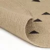  kézzel font jutaszőnyeg háromszöges mintával 90 cm