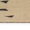 kézzel font jutaszőnyeg háromszöges mintával 90 cm