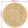  kézzel font jutaszőnyeg 90 cm