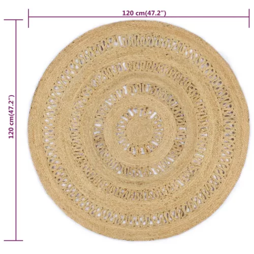  kézzel font jutaszőnyeg 120 cm