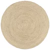  kézzel font jutaszőnyeg fehér spirális dizájnnal 90 cm