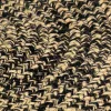   fekete és természetes színű kézzel font jutaszőnyeg 90 cm