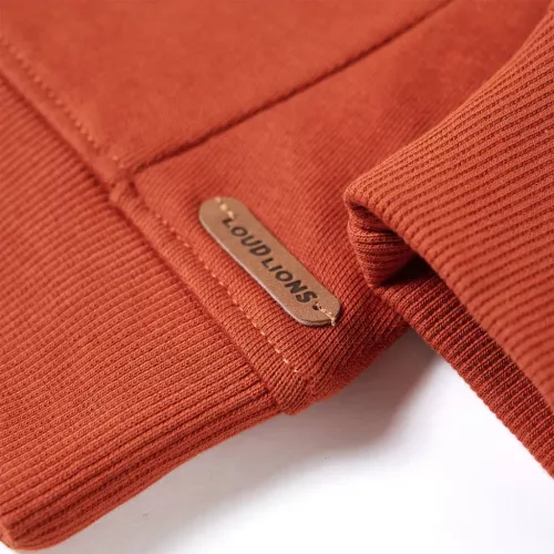 Világos rozsda színű gyerekpulóver 128