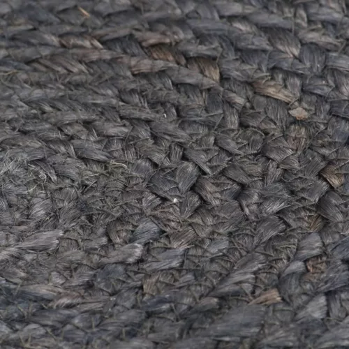  4 db sima sötétszürke kerek jutaalátét 38 cm 