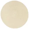  4 db sima természetes színű kerek pamutalátét 38 cm 