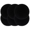  6 db sima fekete kerek pamutalátét 38 cm  