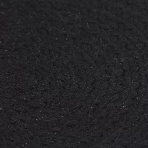  6 db sima fekete kerek pamutalátét 38 cm  