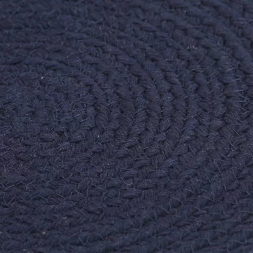  6 db sima tengerészkék kerek pamutalátét 38 cm 