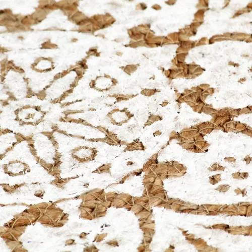  4 db fehér kerek jutaalátét 38 cm 