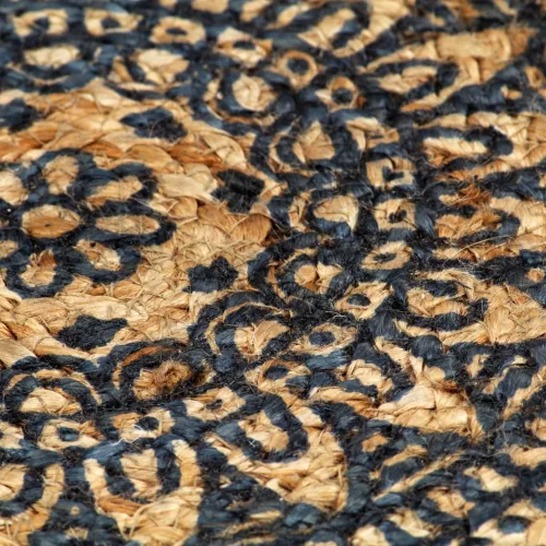  4 db sötétkék kerek jutaalátét 38 cm