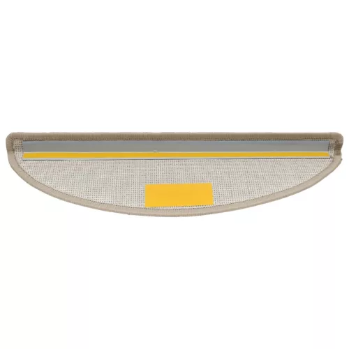  15 darab szürkésbarna lépcsőszőnyeg 56 x 17 x 3 cm