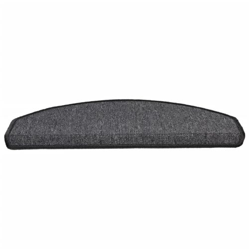  15 darab antracitszürke lépcsőszőnyeg 65 x 24 x 4 cm