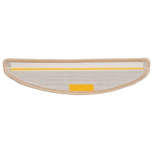  15 db krémszínű lépcsőszőnyeg 56 x 17 x 3 cm