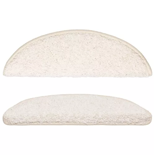  15 db fehér lépcsőszőnyeg 56 x 17 x 3 cm