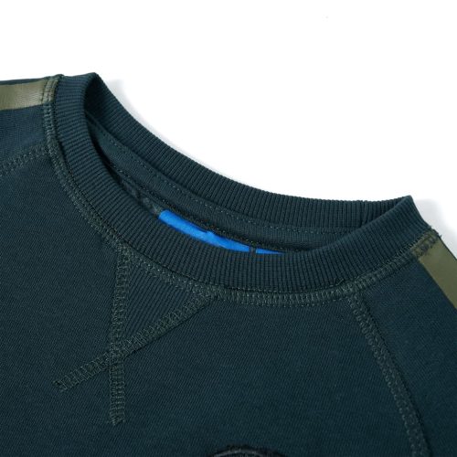 Mohazöld gyerekpulóver 116