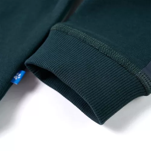 Mohazöld gyerekpulóver 140