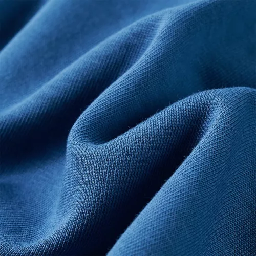 Kék kapucnis gyerekpulóver 104