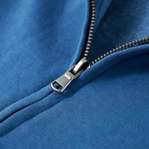 Kék kapucnis gyerekpulóver 128