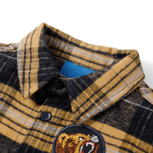 Sárga és fekete kockás gyereking 104