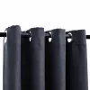  2 db antracitszürke sötétítőfüggöny fémgyűrűkkel 140 x 225 cm