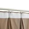  2 db bézs bársony sötétítőfüggöny kampókkal 140 x 225 cm