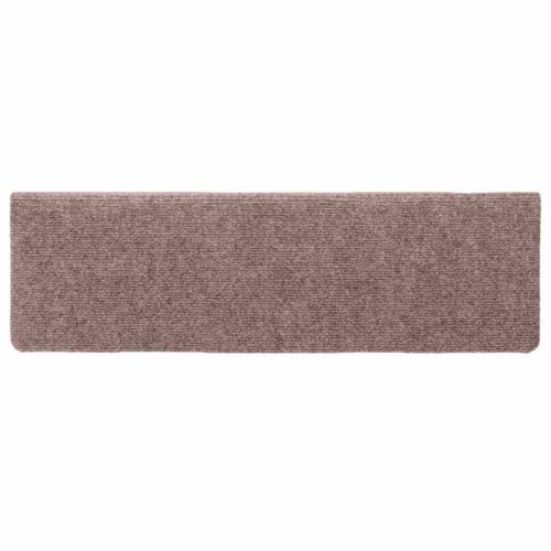  15 db öntapadós lépcsőszőnyeg, krémszínű, téglalap alakú széllel, 65 x 21 x 4 cm