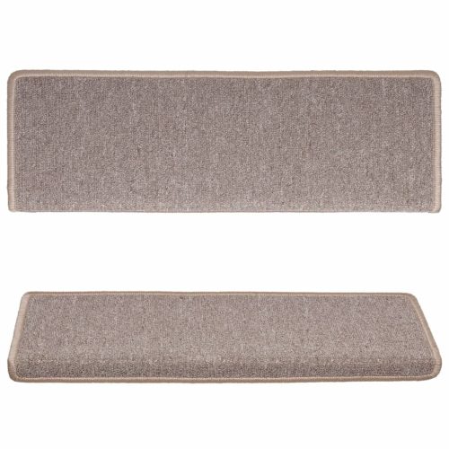  15 db világosszürke lépcsőszőnyeg 65x21x4 cm