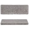  15 db szürke lépcsőszőnyeg 65x21x4 cm