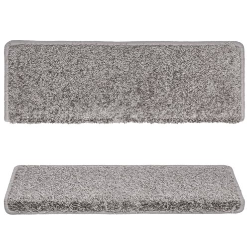  15 db szürke lépcsőszőnyeg 65x21x4 cm