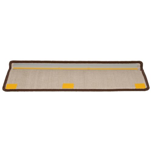  15 db barna lépcsőszőnyeg 65x21x4 cm