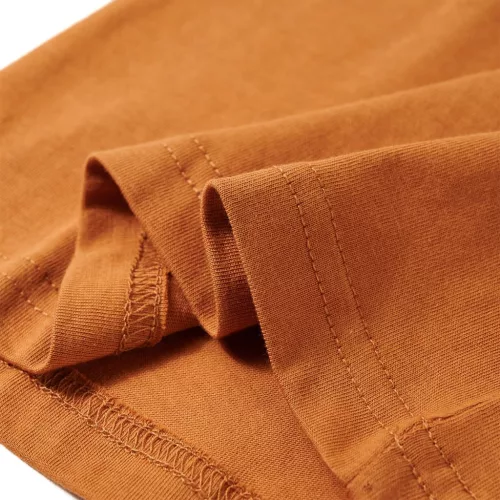 Sötét okker hosszú ujjú gyerekpóló 92