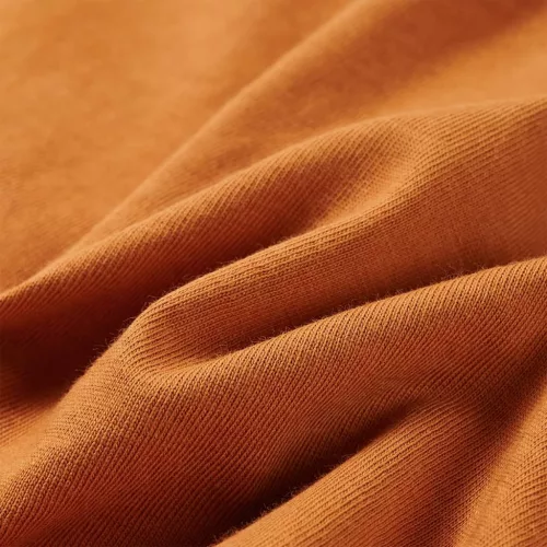 Sötét okker hosszú ujjú gyerekpóló 128