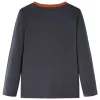 Antracit hosszú ujjú gyerekpóló 104