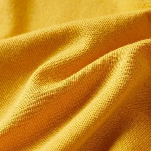 Sötét okker hosszú ujjú gyerekpóló 104