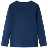 Tengerészkék hosszú ujjú gyerekpóló 128