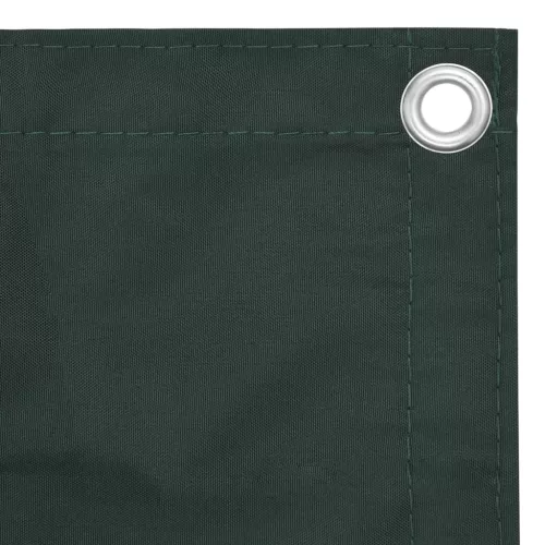  sötétzöld oxford-szövet erkélyparaván 120 x 500 cm