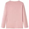 Világos rózsaszín hosszú ujjú gyerekpóló 104