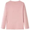 Világos rózsaszín hosszú ujjú gyerekpóló 116