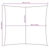  bézs téglalap alakú oxford-szövet napvitorla 2,5 x 3 m