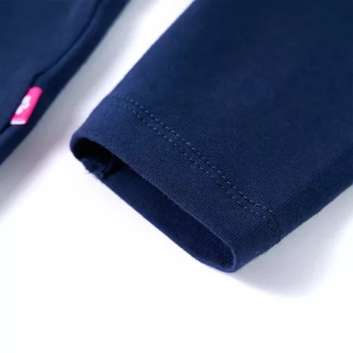 Tengerészkék hosszú ujjú gyerekpóló 104