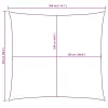  krémszínű téglalap alakú oxford-szövet napvitorla 2,5 x 3 m