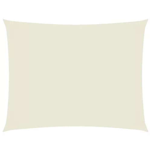  krémszínű téglalap alakú oxford-szövet napvitorla 2,5 x 3,5 m