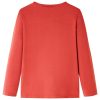 Izzó piros hosszú ujjú gyerekpóló 116