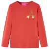 Izzó piros hosszú ujjú gyerekpóló 128