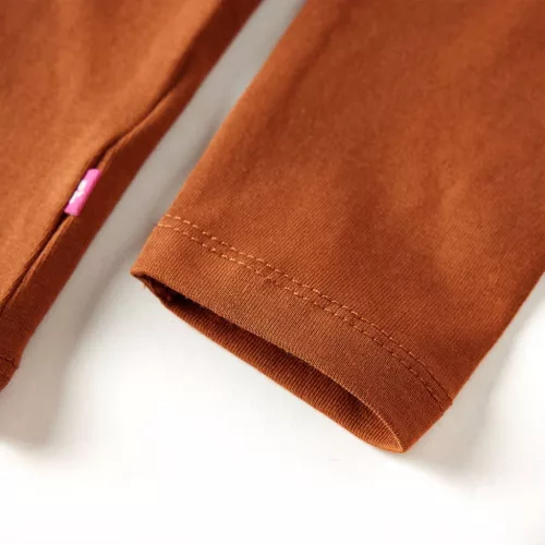 Konyak színű hosszú ujjú gyerekpóló 128