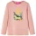 Világos rózsaszín hosszú ujjú gyerekpóló 140