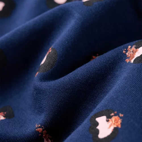 Tengerészkék kapucnis gyerekpulóver 92