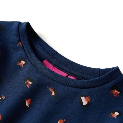 Tengerészkék hosszú ujjú gyerekruha 140