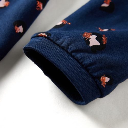 Tengerészkék hosszú ujjú gyerekruha 140